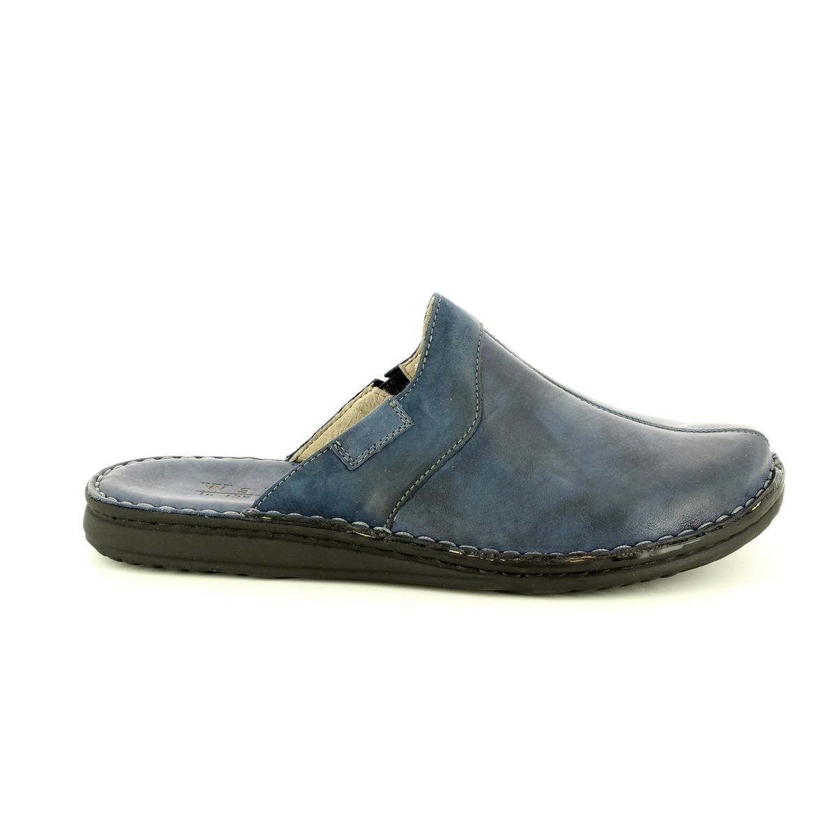 Walk in the City Leamu 2307-28800 Navy Leather Mule Slippers